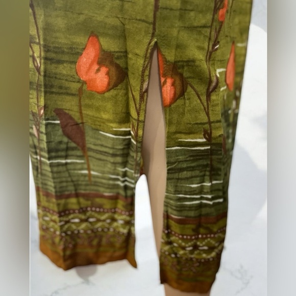 True vintage Casual Corner Annex 90’s Green tulip Sleeveless boho Maxi Dress-10 - Picture 4 of 9